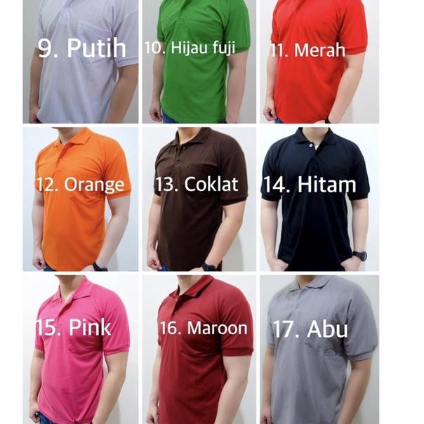 [CODENH28] Kaos kerah Polo shirt bersaku/kantong POLOS , bahan Lacoste Pique (PE) VAA1