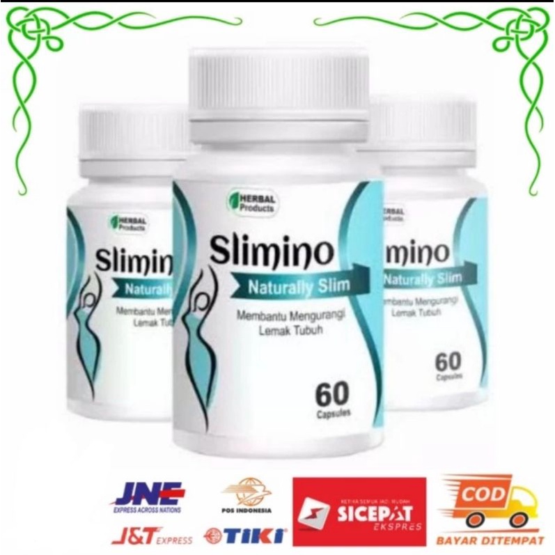 SLIMINO NATURALLY SLIM OBAT PELANGSING BADAN DIET TERCEPAT 3X LIPAT