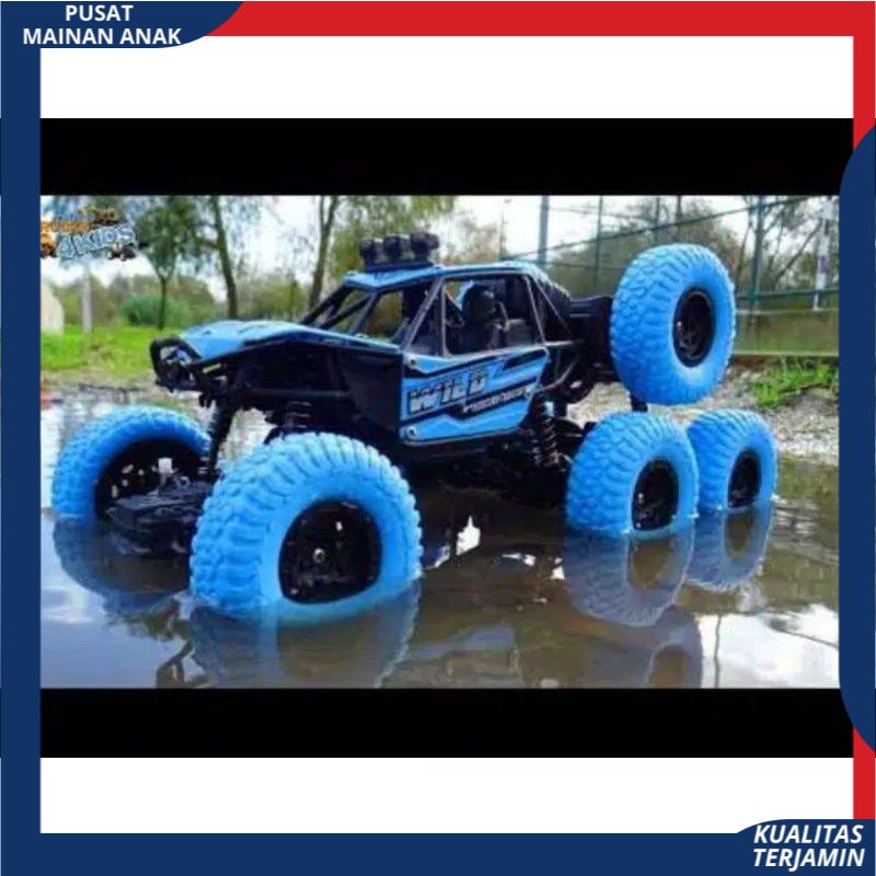 MAINAN MOBIL REMOT CONTROL TERBARU 4WD 8 RODA 1;18 MOTION R/C CLIMBING CAR BATERAI CAS