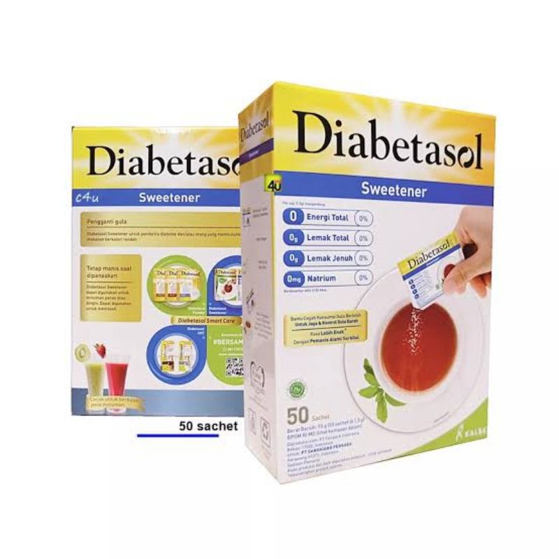 

DIABETASOL SWEATENER 50sachet & 25sachet