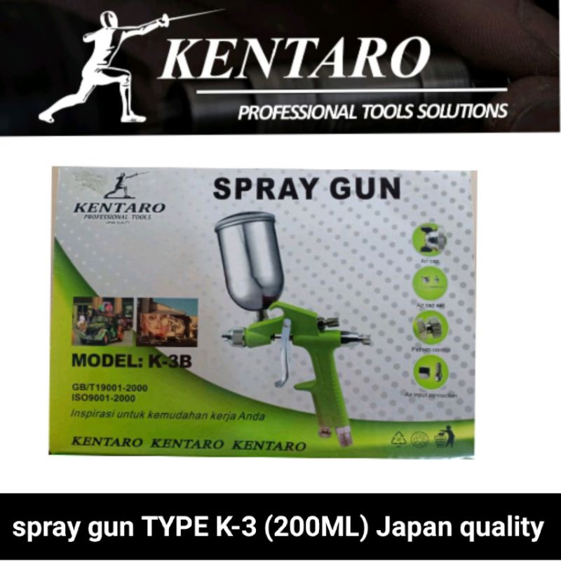 spray gun / semprotan cat K-3 (200ml) kentaro Japan quality