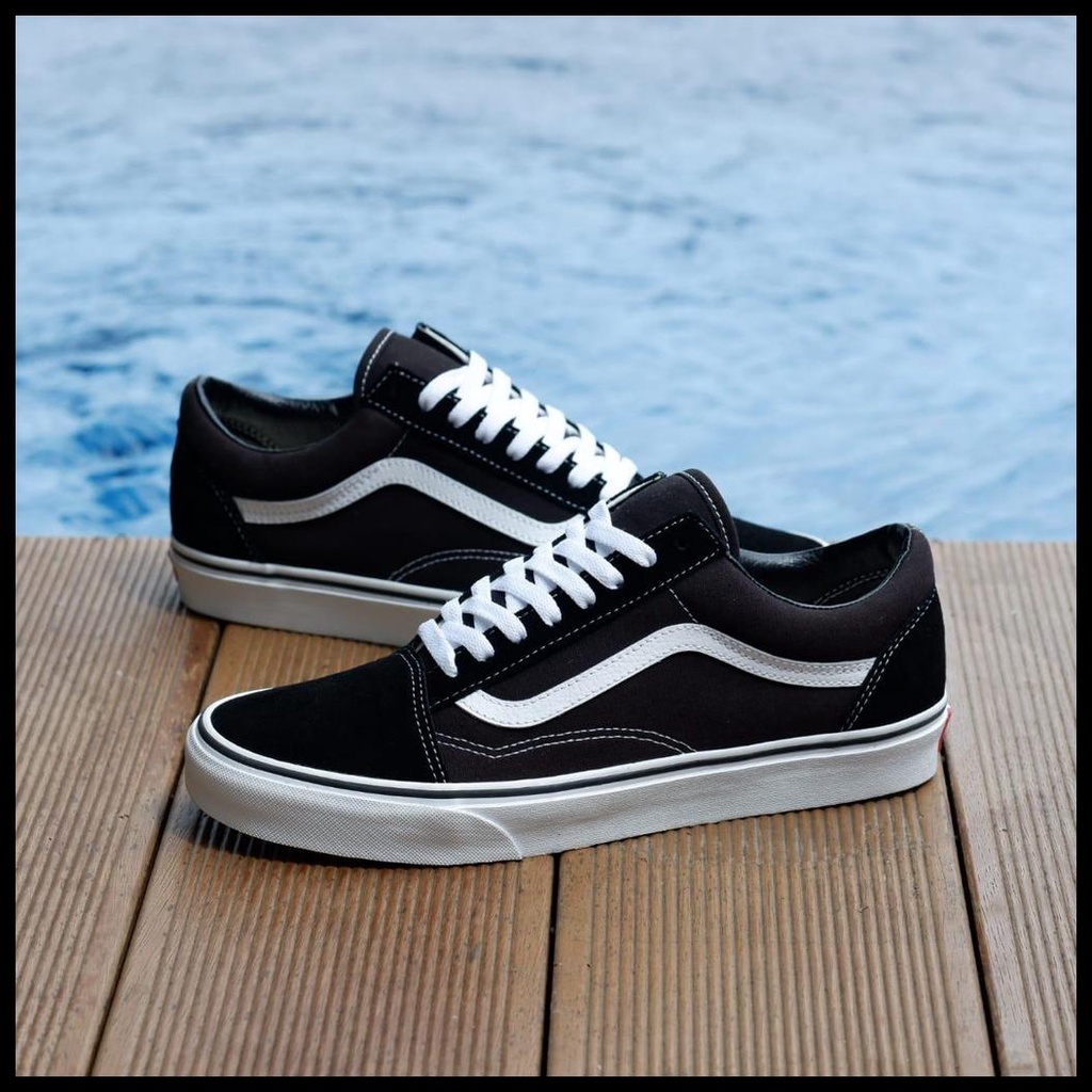 VANS ORIGINAL 100% | VANS OLDSKOOL BLACK WHITE | SEPATU VANS ORIGINAL 100% | VANS OLDSKOOL | SEPATU 