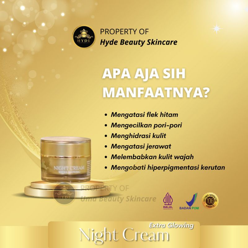 Hyde Beauty Skincare Night Cream BPOM/Forte