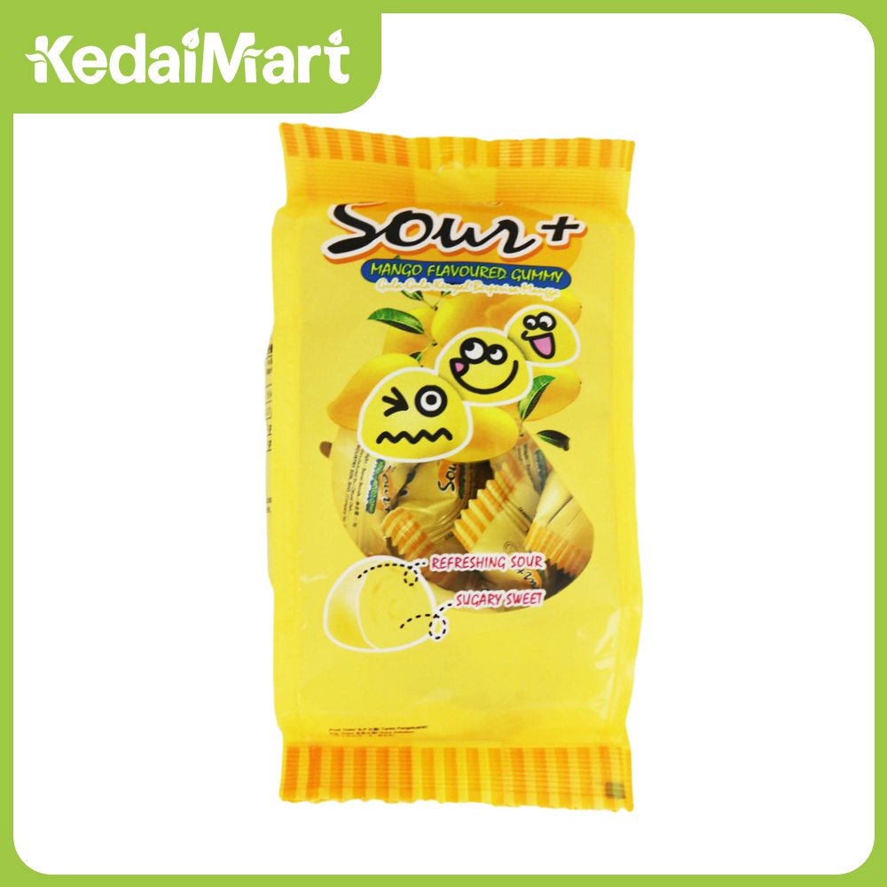 

SOUR+ Mango Flavored Gummy 100 Gram