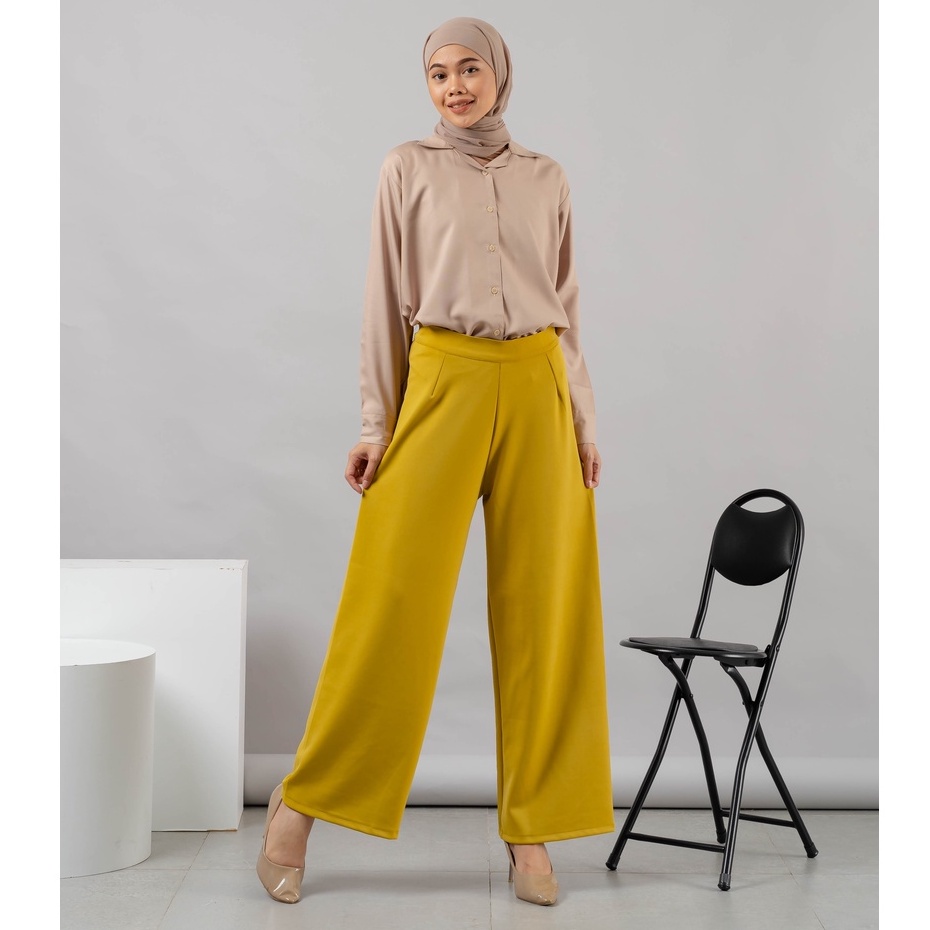 SEDBURY PANTS KULOT SCUBA CELANA KANTOR HIGH WAIST DAILY PREMIUM B202 CO