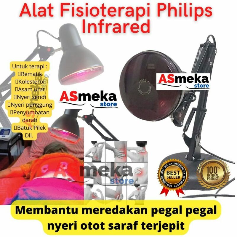 Bohlam ORI PHILIPS Alat fisioterapi set Lampu Terapi infra red infra merah infrared Terapi otot  sen