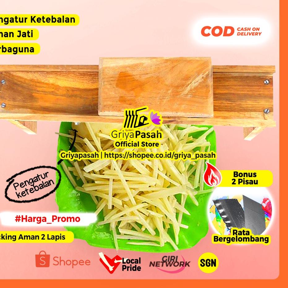Pusat Importir PENGIRIS PEMOTONG STIK KENTANG TALAS SINGKONG TAHU LABU TEMPE MUSTOFA DIAH DIDI SERBA