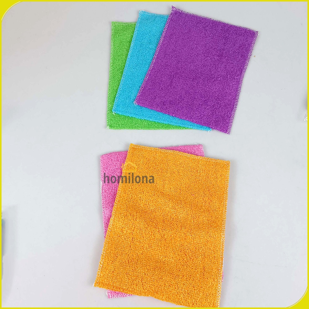 Joybos Kain Lap Dapur Microfiber Cleaning Cloth 18 x 22 cm 3 PCS - J146 - Mix Color