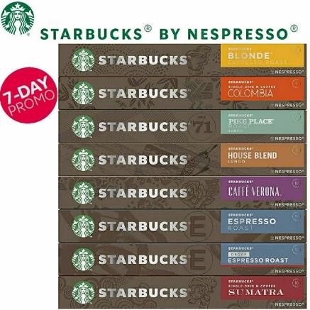 

Laris❄ BJH STARBUCKS Nespresso Capsules Ready Stock 100% Original 79 ✻