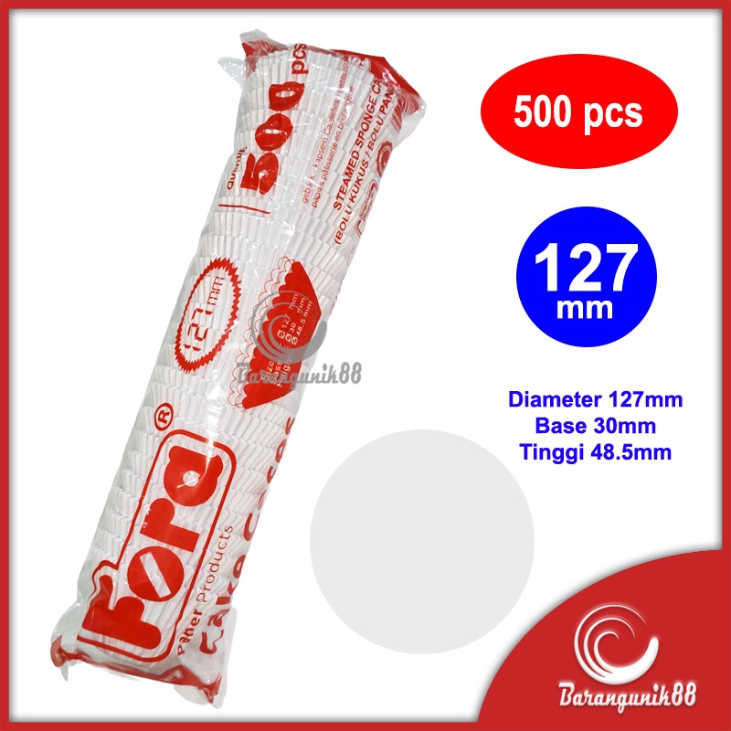 Kertas Bolu Kukus Fora Motif 127mm 500 Lbr Bulat Cake Case Cup Cake Food Grade