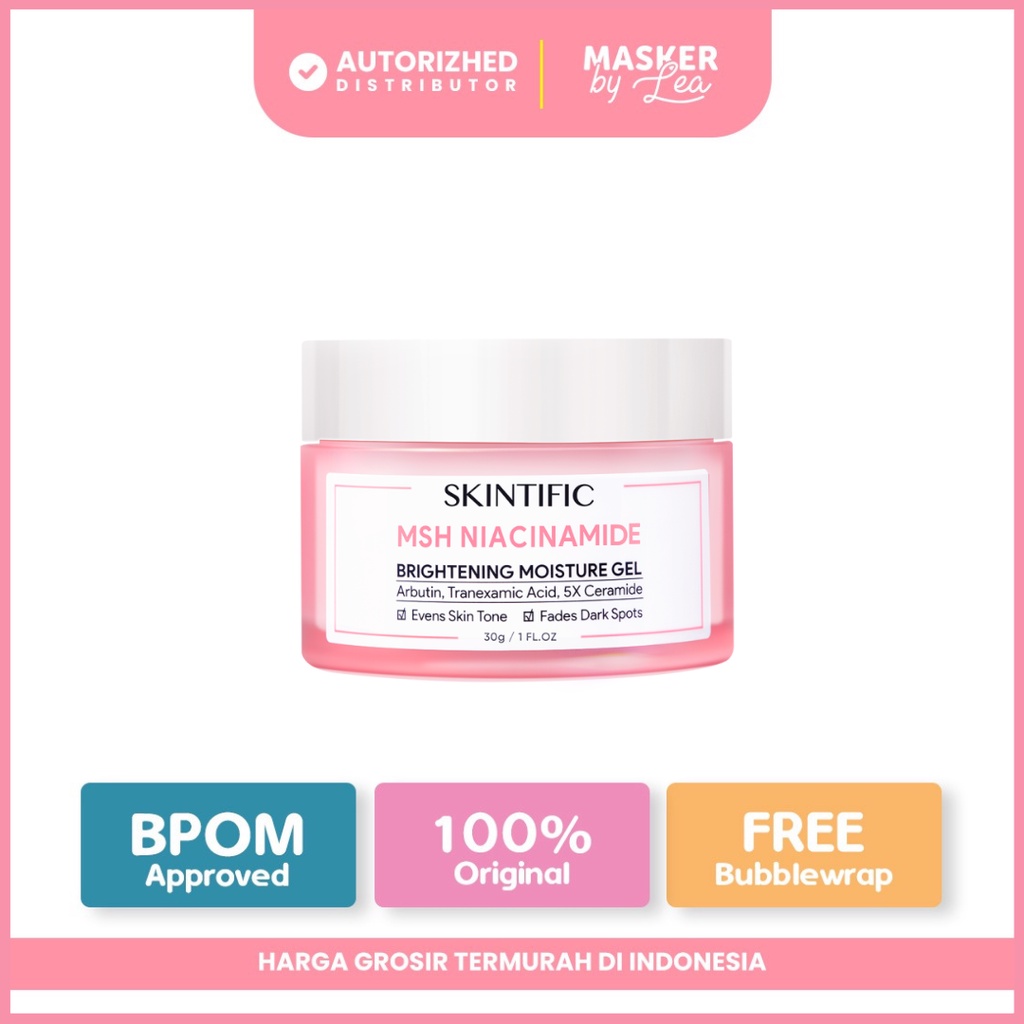 SKINTIFIC MSH Niacinamide Brightening Moisturizer Glowing Moisture Gel 30gr