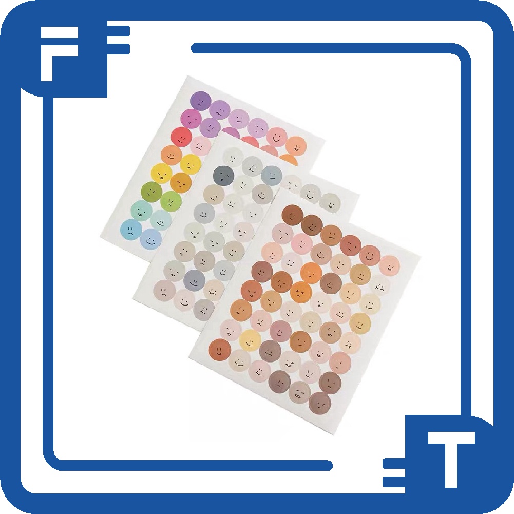 

✦FT✦1Pc SMILEY Face Sticker Emoji Deco Jurnal Diary Scrapbook Stiker Emoji R441