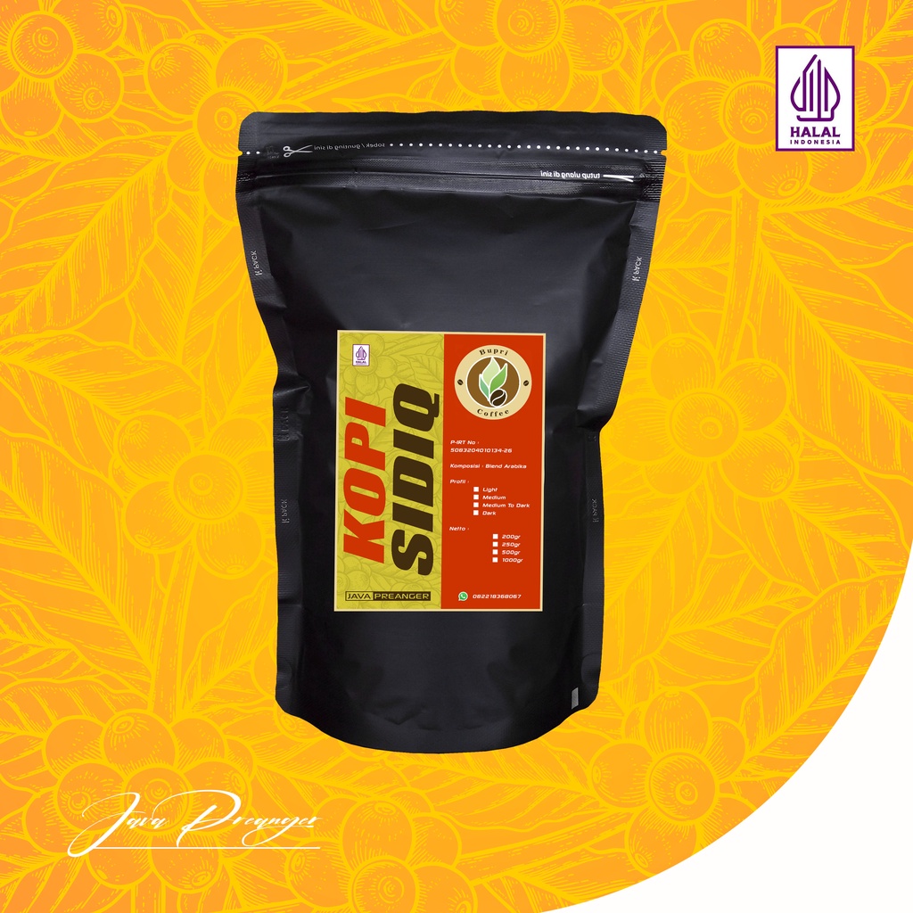 

Kopi Sidiq Kopi Bubuk Arabika Blend Jalu Kopi Asli Kopi Alami 200gr