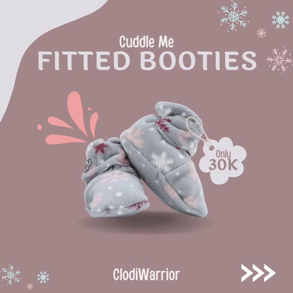 CUDDLE ME FITTED BOOTIES sepatu kaos kaki bayi lembut (0 - 8 bulan)