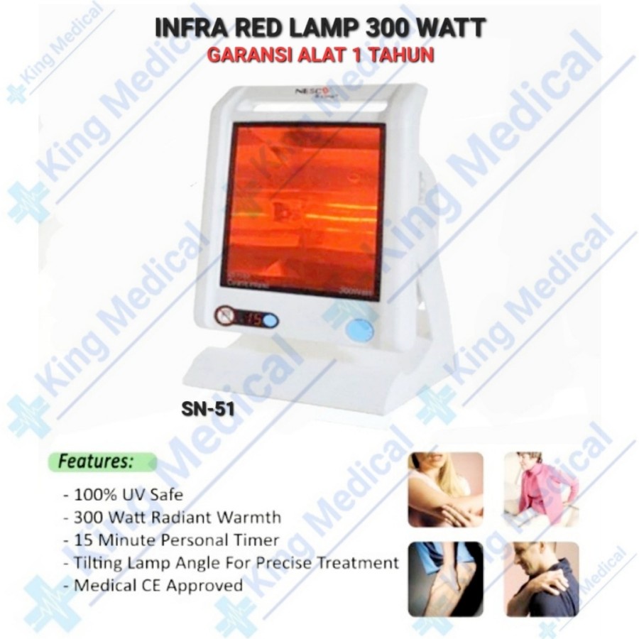 Jual Lampu Terapi Kesehatan Infrared 300 Watt Lampu Fisiotherapy