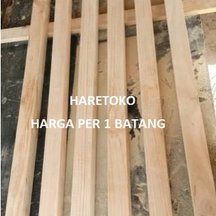 KASO KAYU,KASO JATI BELANDA 80X3X2CM SUDAH DIAMPLAS HALUS