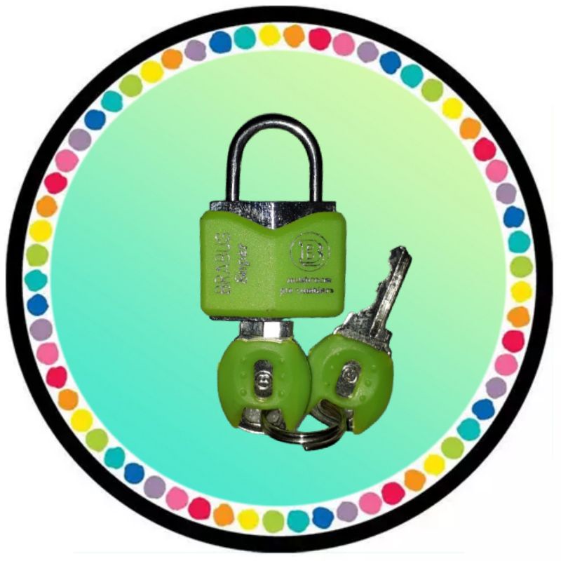 Gembok koper gembok laci kecil 5 warna