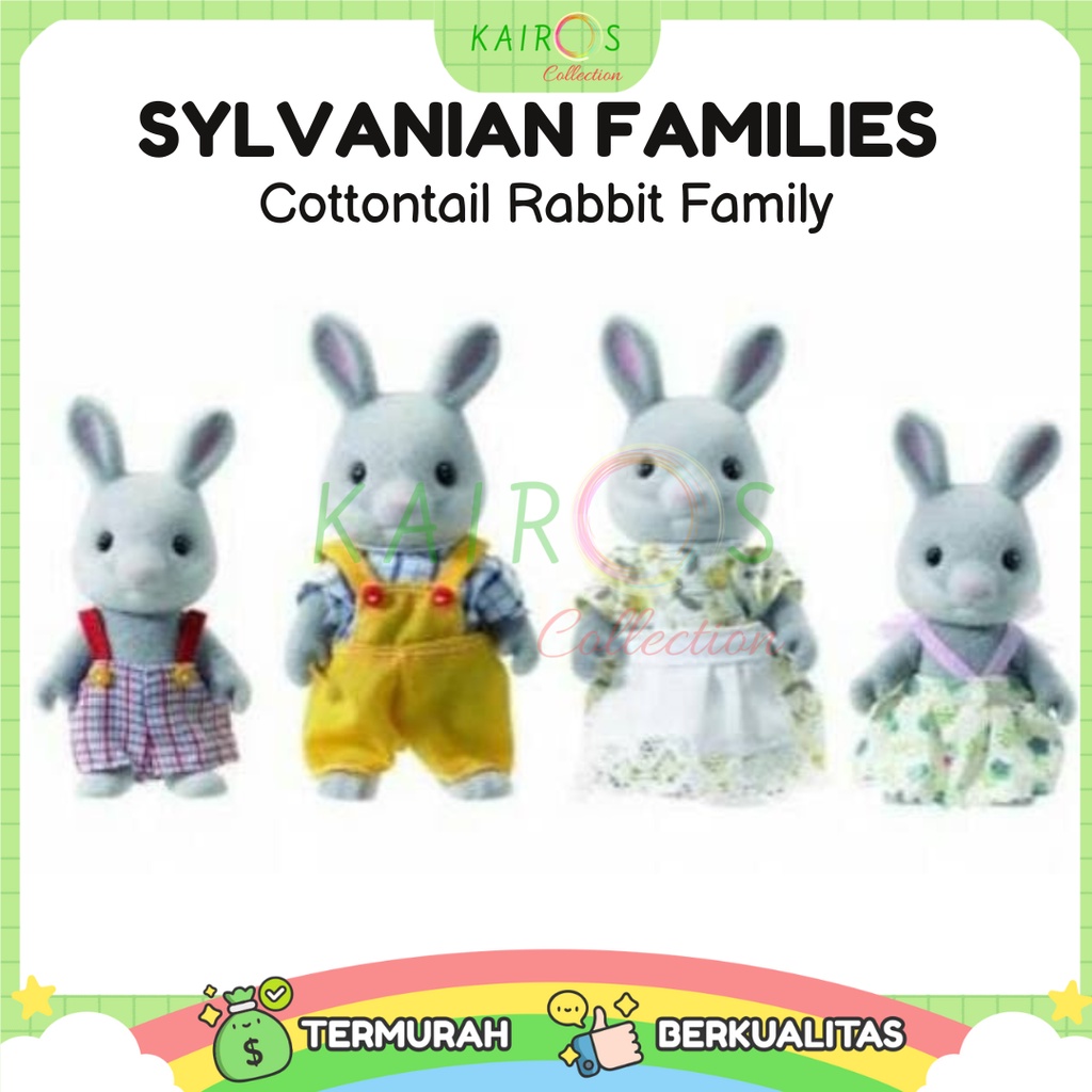 Sylvanian Families Cottontail Rabbit Family