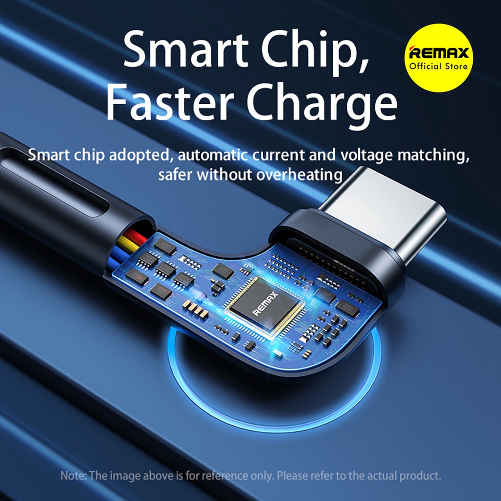 Kabel Data Type C to Type C Remax Zenax Fast Charging 65W Elbow Design RC-181T