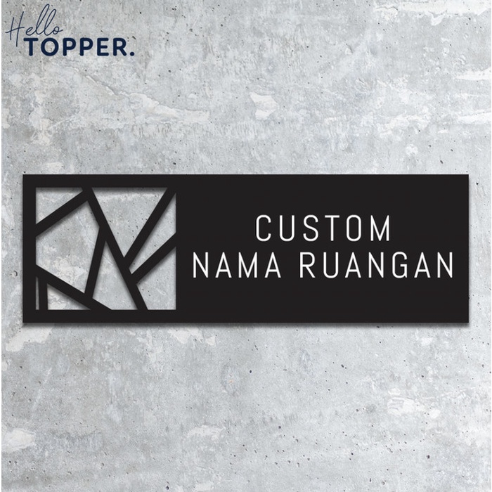 

CUSTOM NAMA RUANGAN SIGNAGE AKRILIK SIGN BOARD ACRYLIC PAPAN CUSTOM