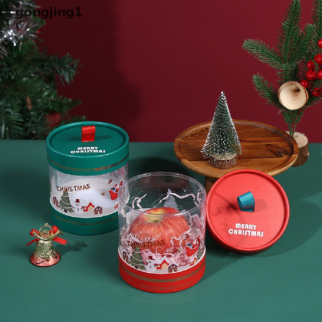 Ggg Christmas Apple Mousse Cake Hug Bucket Dessert Plastik Transparan Packing Box ID