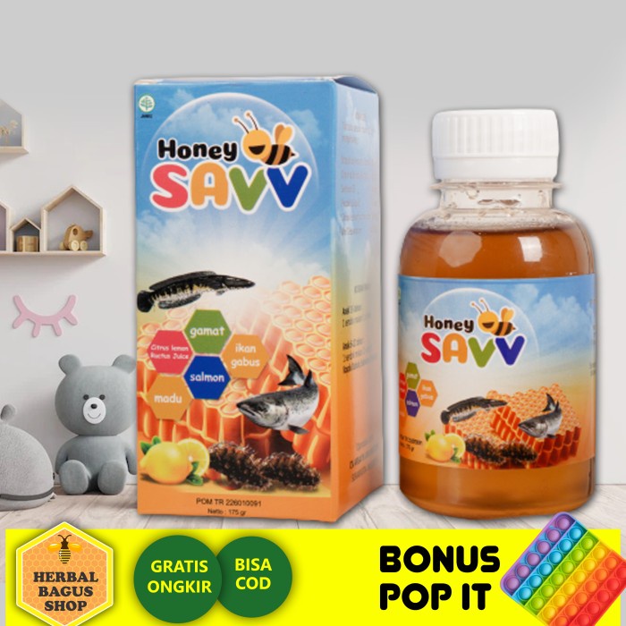 Honey Savv 175 gr - Madu Anak / Vitamin Anak / Meningkatkan Kecerdasan
