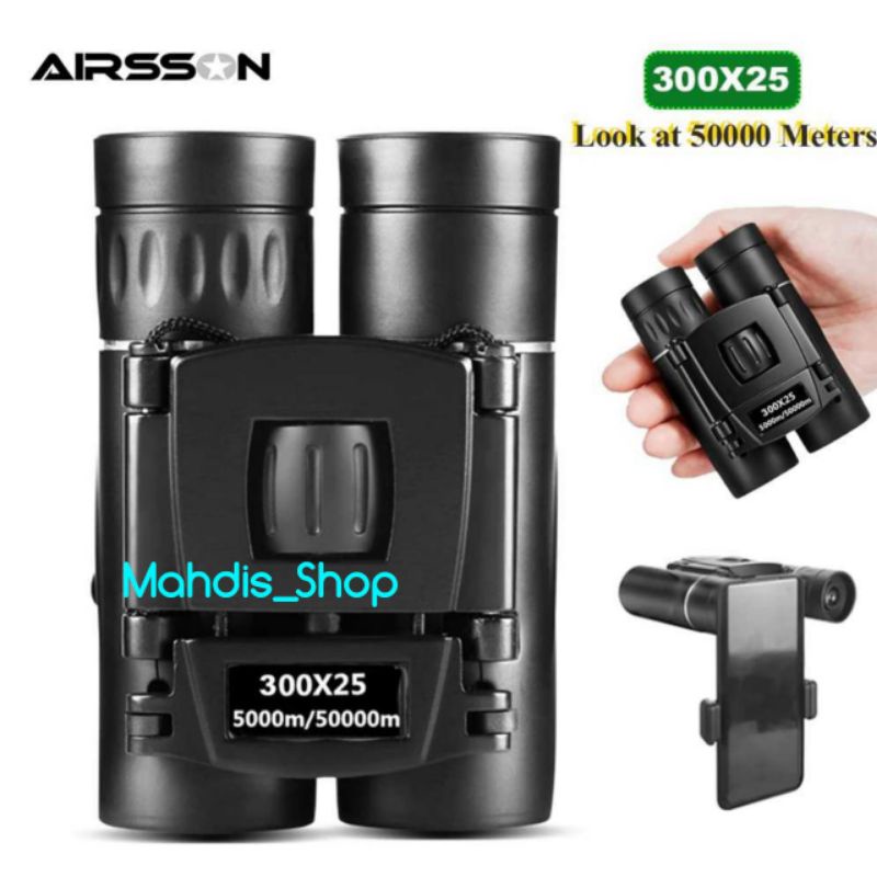 Teropong Binocular Night Vision Compact Zoom 300X25 8X21 22X25