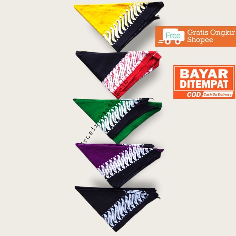 Udeng Segitiga Motif / Udeng Jawa Timuran / Udeng Segitiga Banyuwangi