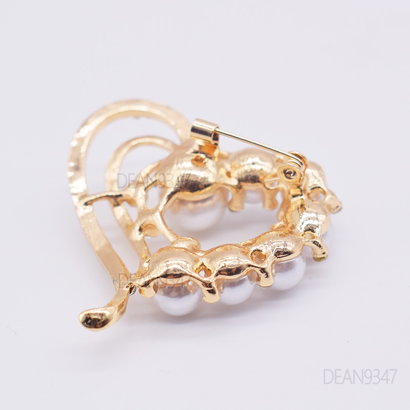 Bros Mutiara High-End Pin Leher Pin Bros Imitasi Tetap Pakaian Indah Bros