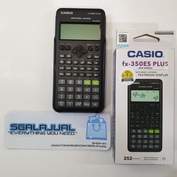 

Dijual onderdil KALKULATOR Casio fx-350ES PLUS 2nd edition GROSIR 1 LUSIN / Limited