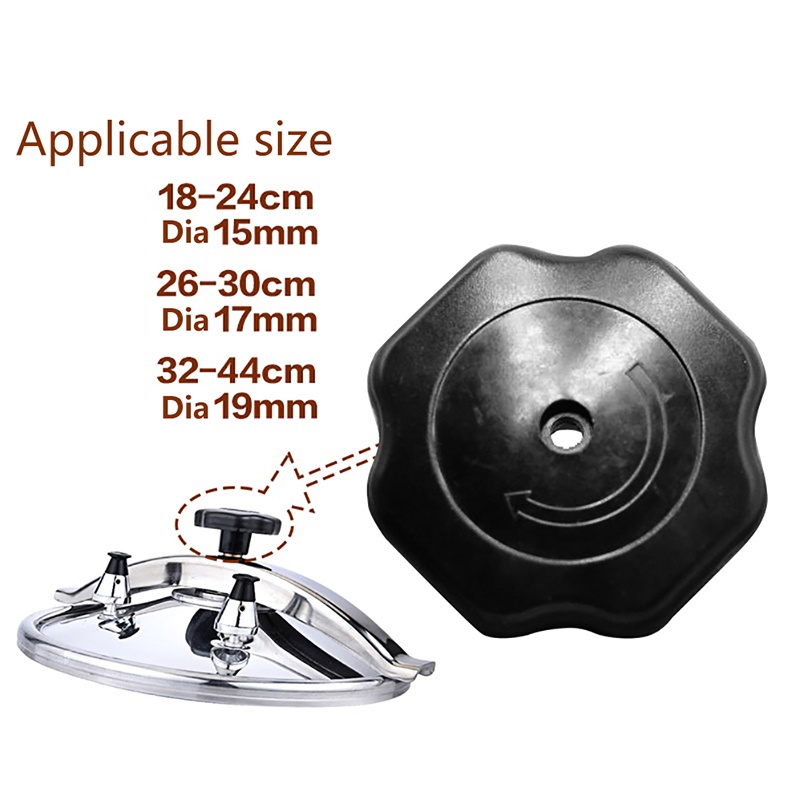 [tiantianbaofu] Tombol Pegangan Panci Presto15Per17 /19mm Penutup Spiral Tahan Ledak Accessorie Butik