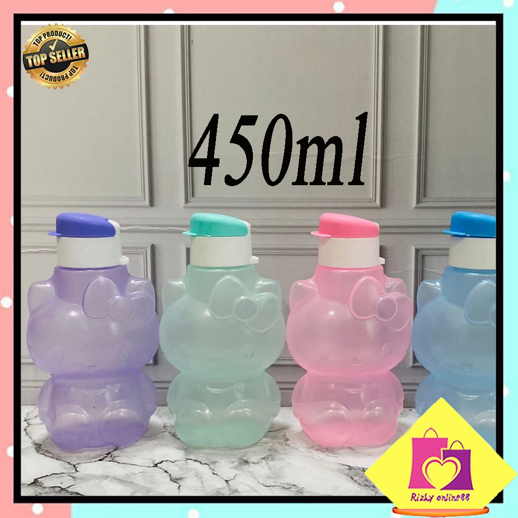 Rizkyonline88 Botol minum karakter hello kitty 450ML HK005