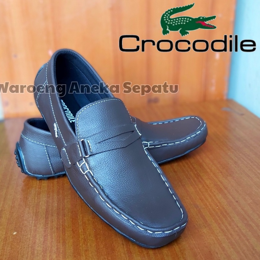 Sepatu Slip On Slop Crocodile Pria Wanita Santai Sepatu Formal Kerja Kantor Kerja Lapangan Sepatu Ma