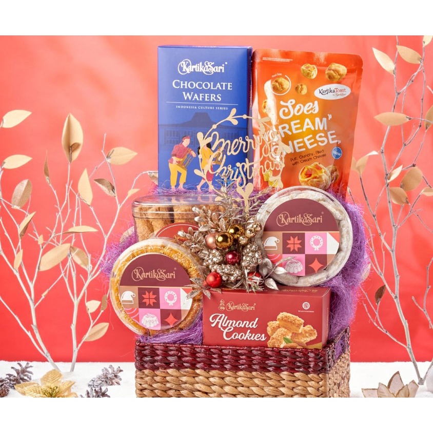 

KARTIKA SARI HAMPERS F PARCEL NATAL CHRISTMAS NEW YEAR LIMITED EDITION 2023 GIFT BOX KARTIKASARI OLEH OLEH BANDUNG VIRAL SALE PROMO PAKET HADIAH BOLU CAKE LEGIT PIA ROTI PIE COOKIES PASTRY LAPIS BIRTHDAY CAKE KUE ULANG TAHUN KULINER CEMILAN DESSERT CROISS