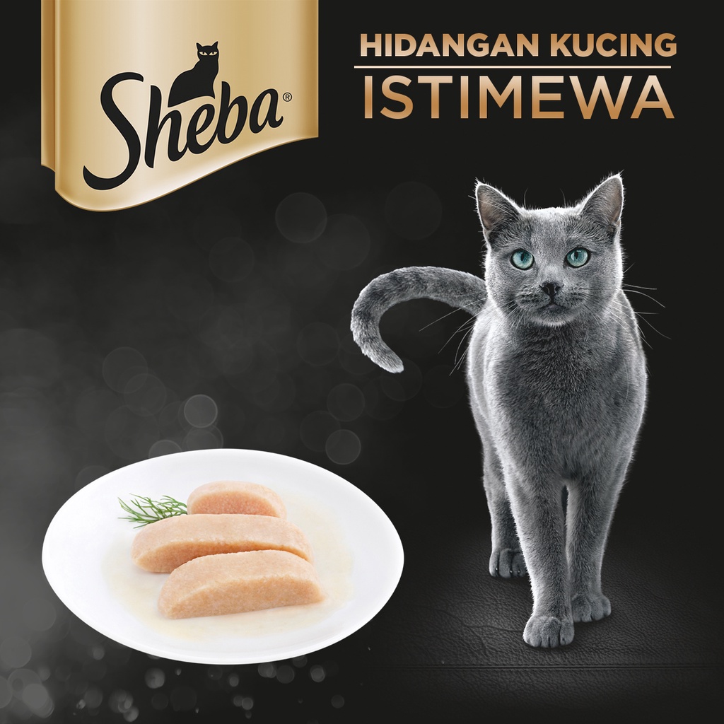 Sheba Pouch Makanan Kucing Basah 70 gr - Isi 12