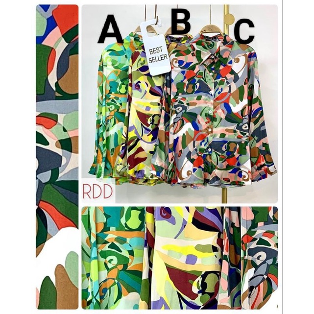 KEMEJA RDD BKK CORAK   // ATASAN IMPORT PREMIUM BKK // TOP IMPORT PREMIUM  // FASHION IMPORT PREMIUM CHINA