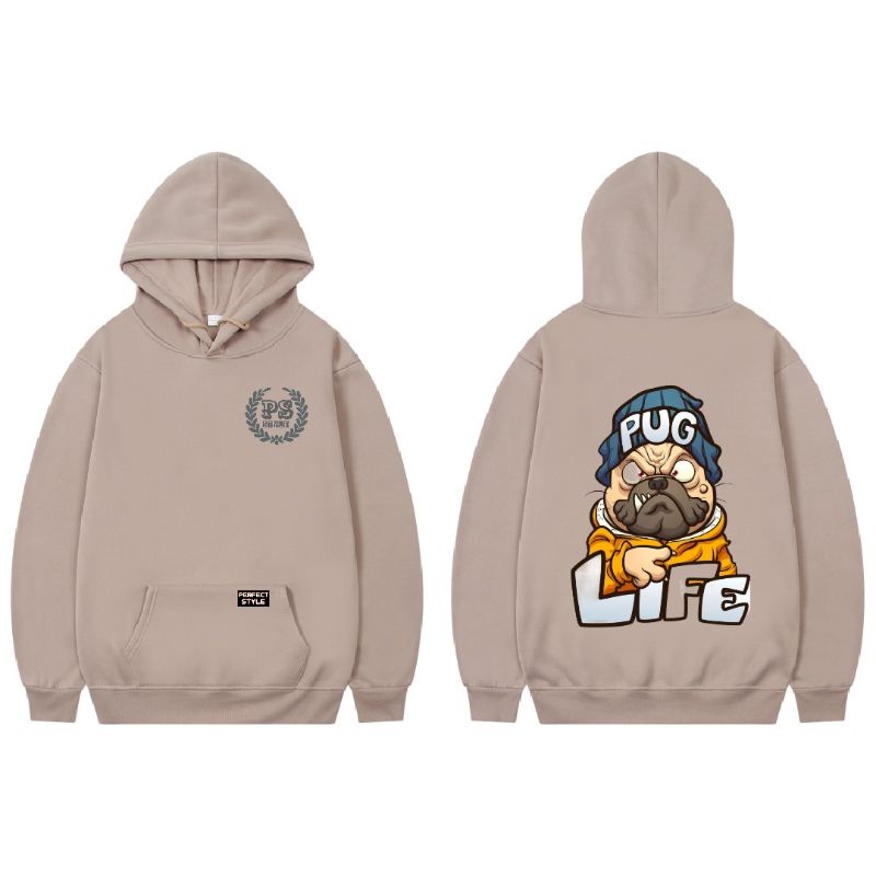 COD sweater hoodie pria wanita premium original kualitas distro bahan katun tebal lembut motif obras