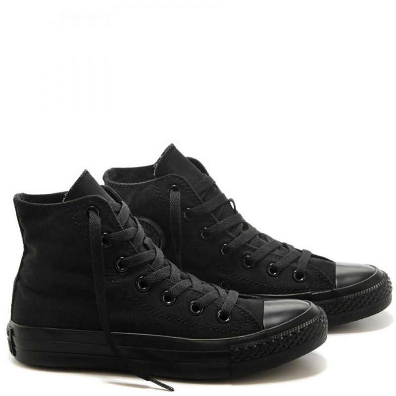 SEPATU SEKOLAH PRIA/WANITA CONVERSE ALL STAR FULL HITAM TINGGI