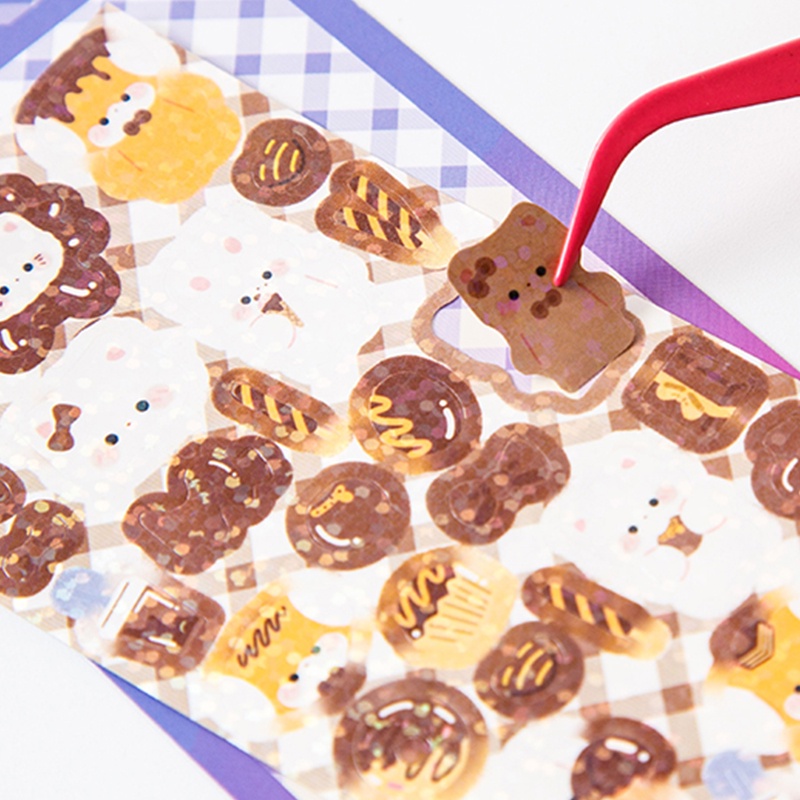 42pcs Menyesuaikan Stiker Guka Set Stiker Hias DIY Board Set