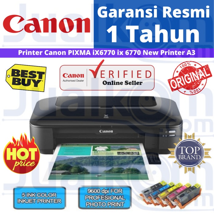 Printer Canon Pixma Ix6770 Ix 6770 New Printer A3 Ix6770 56/100