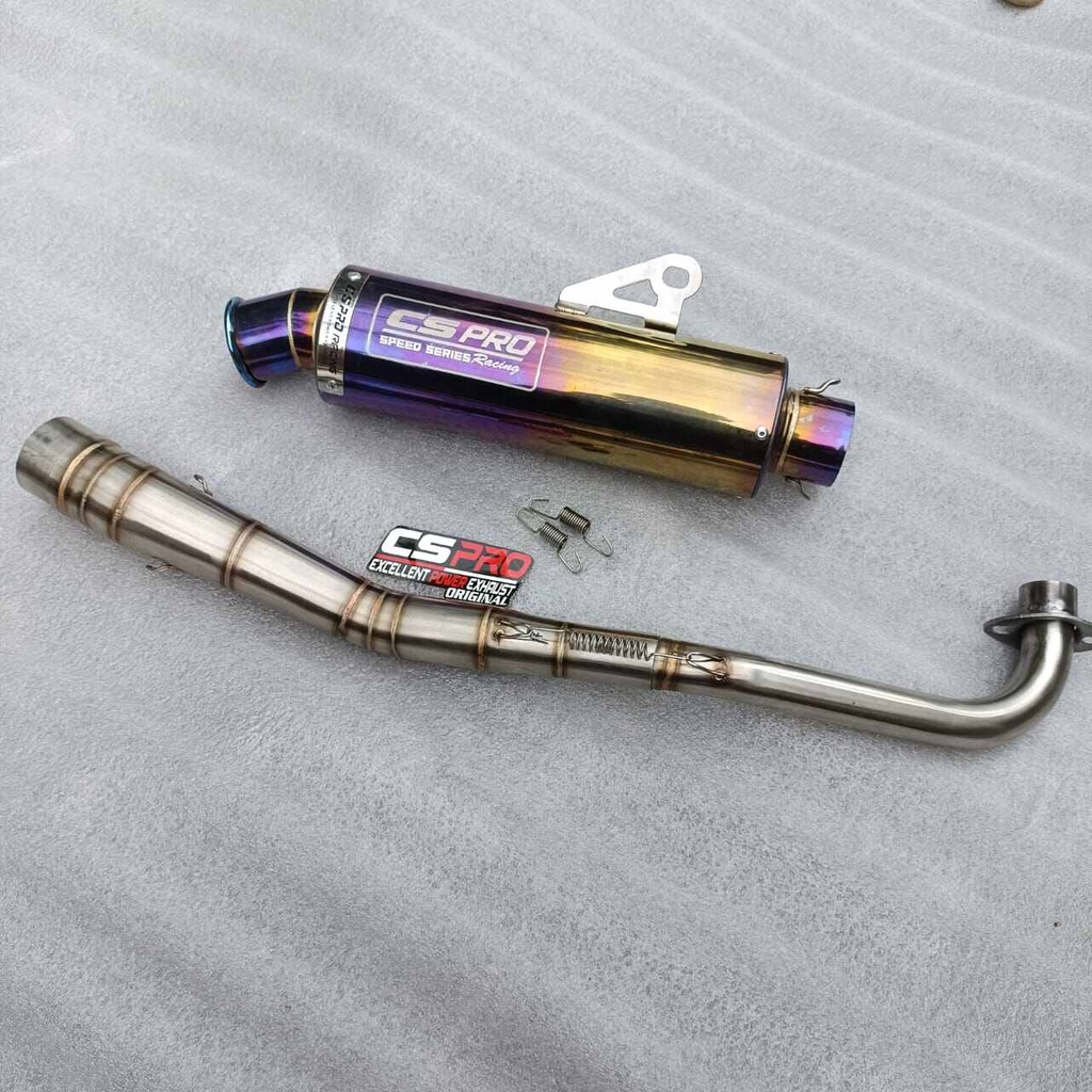 Knalpot RACING Original cs Pro Jupiter z revo fit revo absolut vega R/zr Supra x