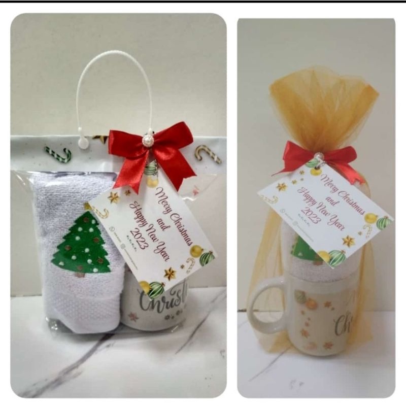 Hampers natal/lebaran/mug-handuk bordir/souvenir Imlek custom