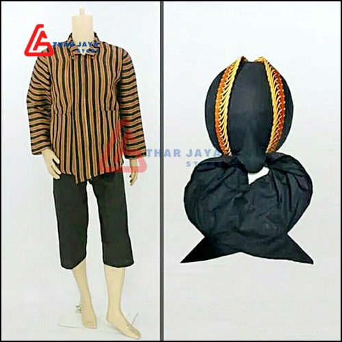 Setelan Surjan Dewasa / Lurik / Pakaian Adat Jawa