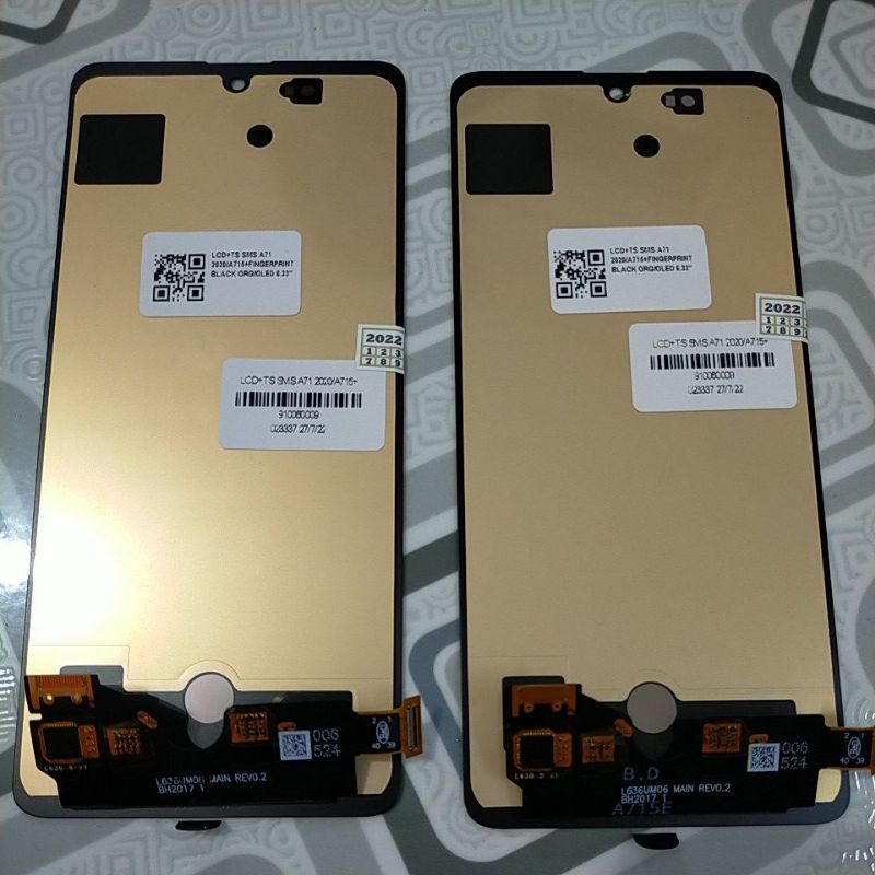 Lcd Samsung A71 A715 Oled BIG Fullset Fingerprint