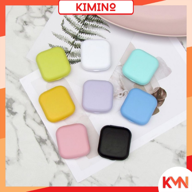 KMN Softlens Case Plastik Besar Tempat Kontak Lensa + Jepitan + Tongkat + Botol Tempat Softlens Case Softlen Set Tempat Kotak Lensa Mata