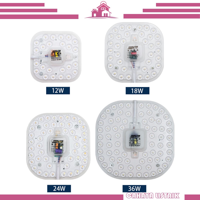 Refil Lampu LED Ceiling 12-36 watt Putih Modul TL Ring Led Lampu Plafon/Baret