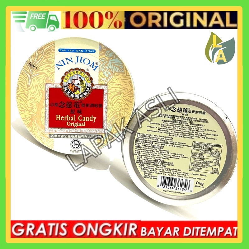 NIN JIOM HERBAL CANDY ORIGINAL SINGAPORE