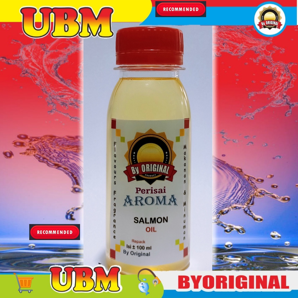 Essen biang SALMON OIL . Salmon oil flavour. salmon oil 100ml . essen Salmon aroma umpan pancing