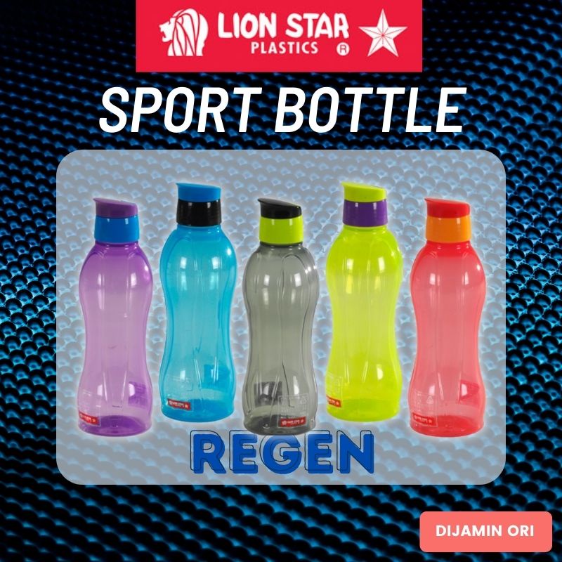 Lion Star - Botol Minum Sport - Botol Minum Plastik Hydro/Regen 800ml