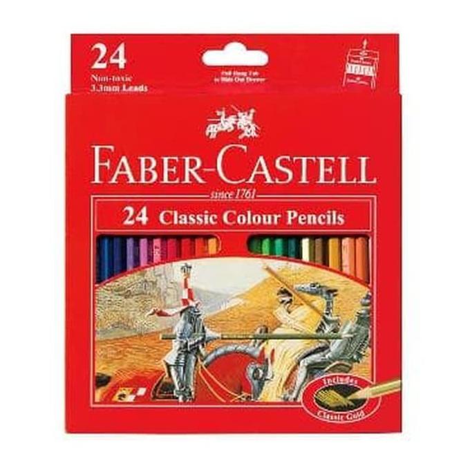 

PENSIL WARNA FABER-CASTELL 24 CLASSIC COLOUR PENCILS (#115854) TERLARISS...,,,,,